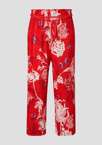 s.Oliver BLACK LABEL Wide leg Pants in Red: front