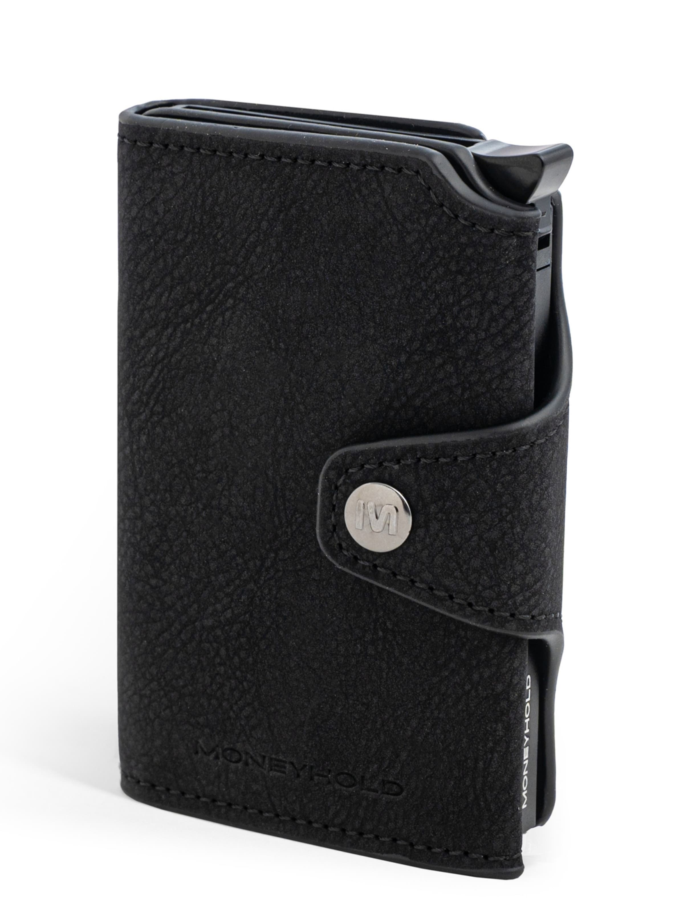 Portamonete di Moneyhold in nero: frontale