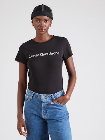 Calvin Klein Jeans T-shirt i blå: framsida