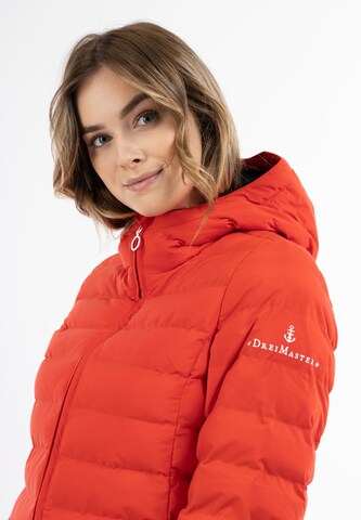 Manteau d’hiver DreiMaster Maritim en rouge