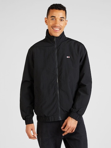 Tommy Jeans Between-season jacket 'ESSENTIAL' in Black: front