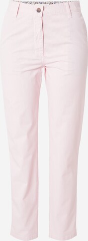 Coupe slim Pantalon chino Marks & Spencer en rose : devant