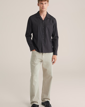 WE Fashion - Ajuste regular Camisa en negro