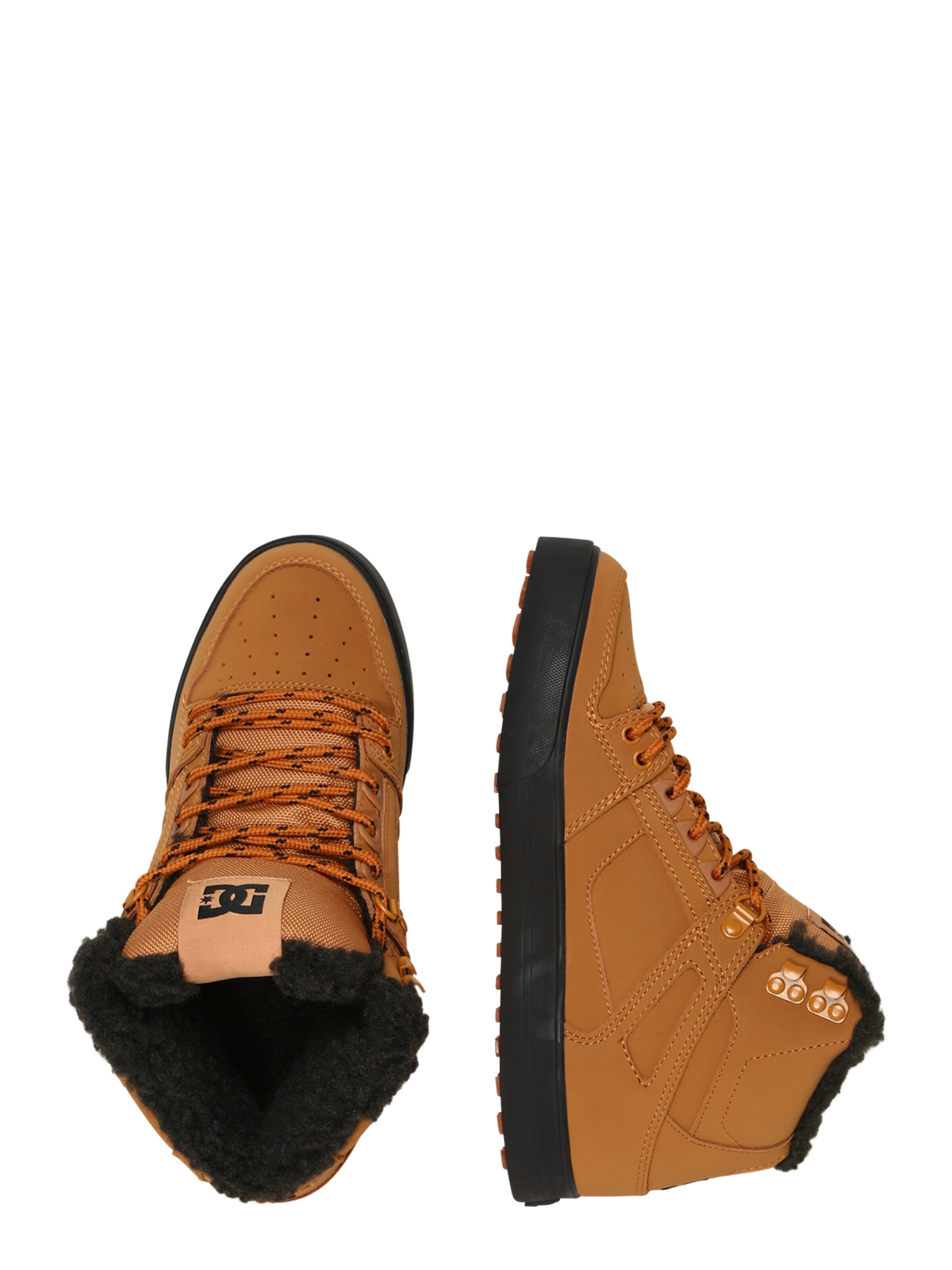 DC Shoes High-Top Sneakers in Brown
