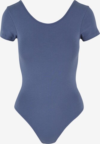 Urban Classics Shirt Bodysuit in Blue: front