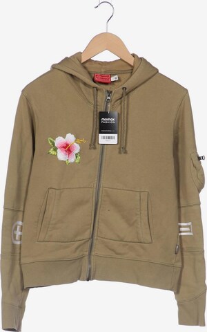 CHIEMSEE Sweatshirt & Zip-Up Hoodie in M in Beige: front