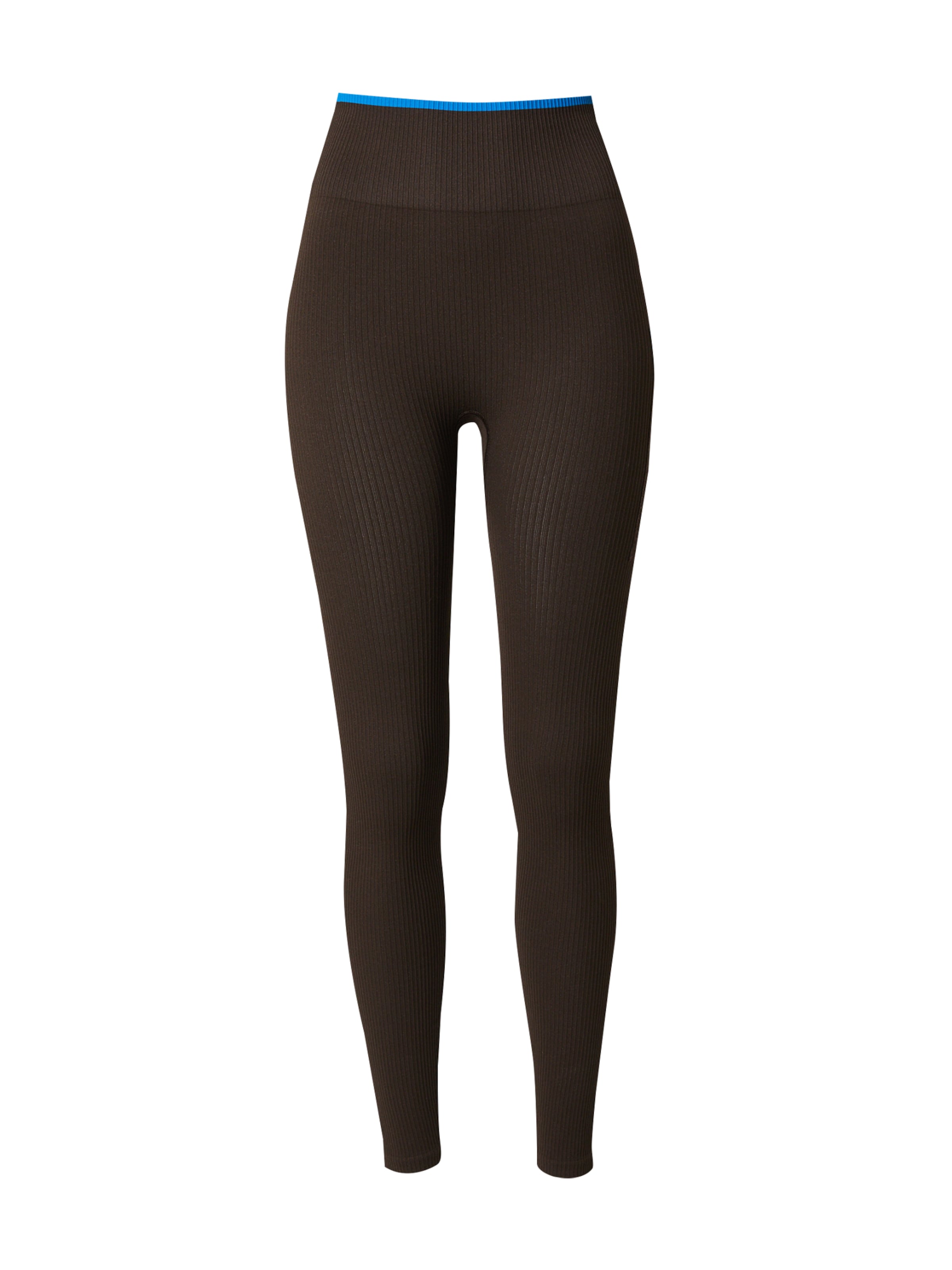 Skinny Pantaloni sport de la Hummel pe negru: față