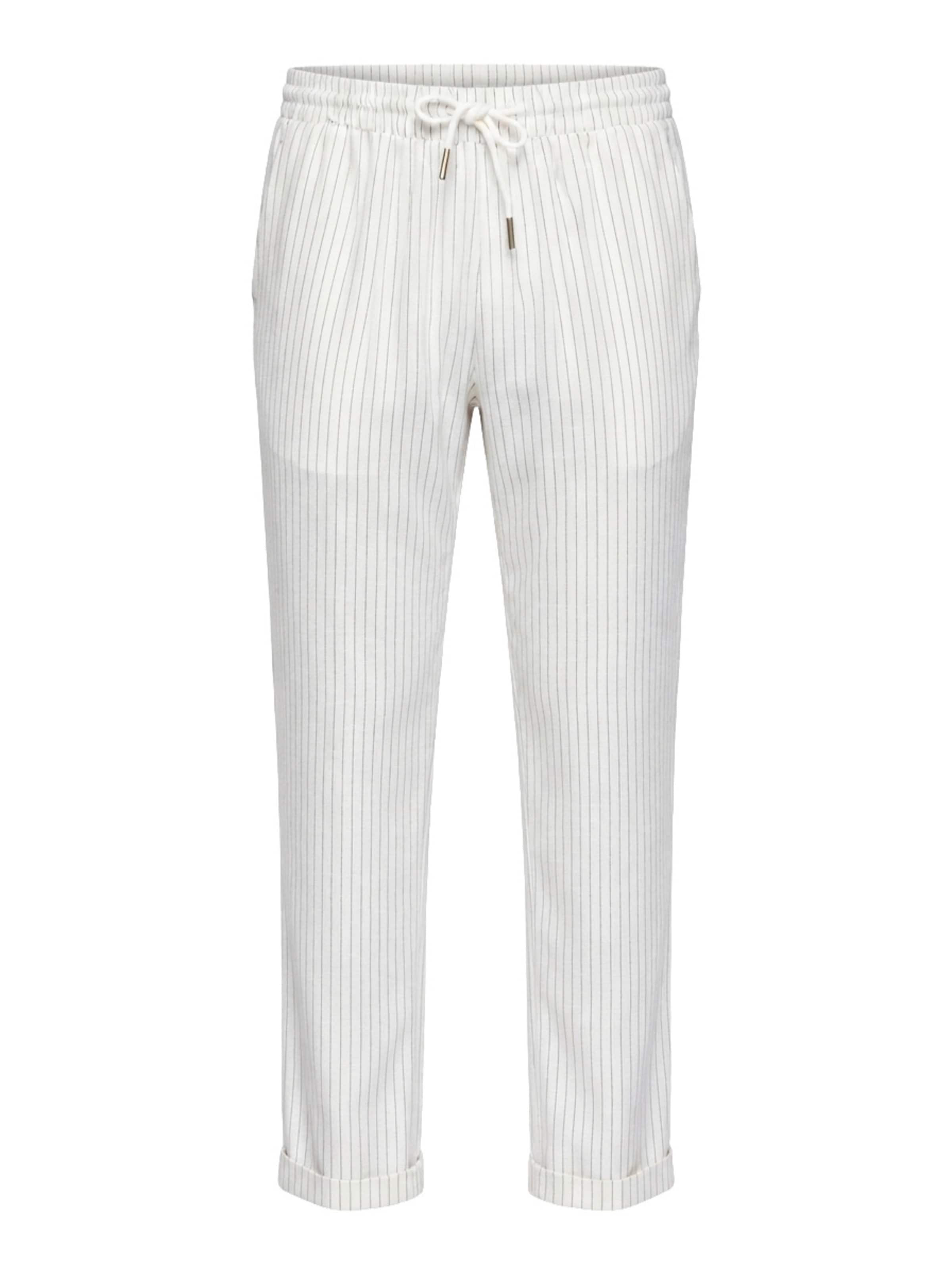 Ombre Regular Broek 'Heritage' in Wit: voorkant