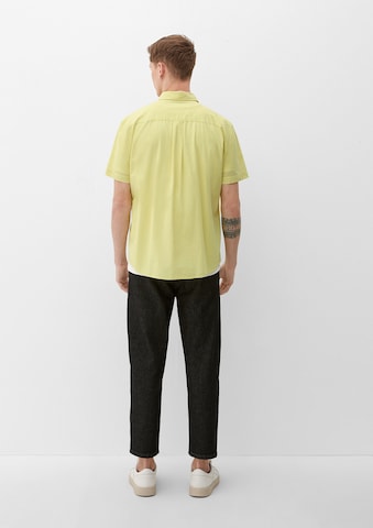 s.Oliver Regular fit Button Up Shirt in Yellow