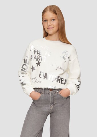 s.Oliver Sweatshirt in White: front