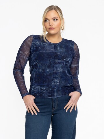 YOEK Tunic in Blue: front