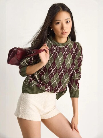 Bianco Lucci - Pullover 'Pullover' em verde
