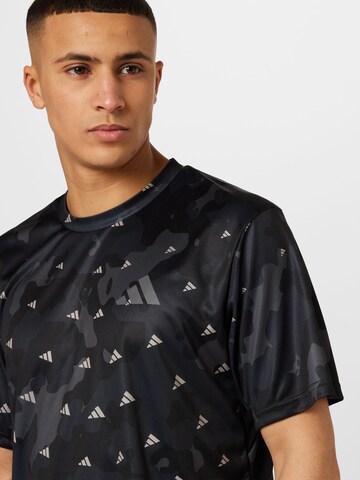 ADIDAS PERFORMANCE Sportshirt 'Train Essentials Seasonal ' in Schwarz