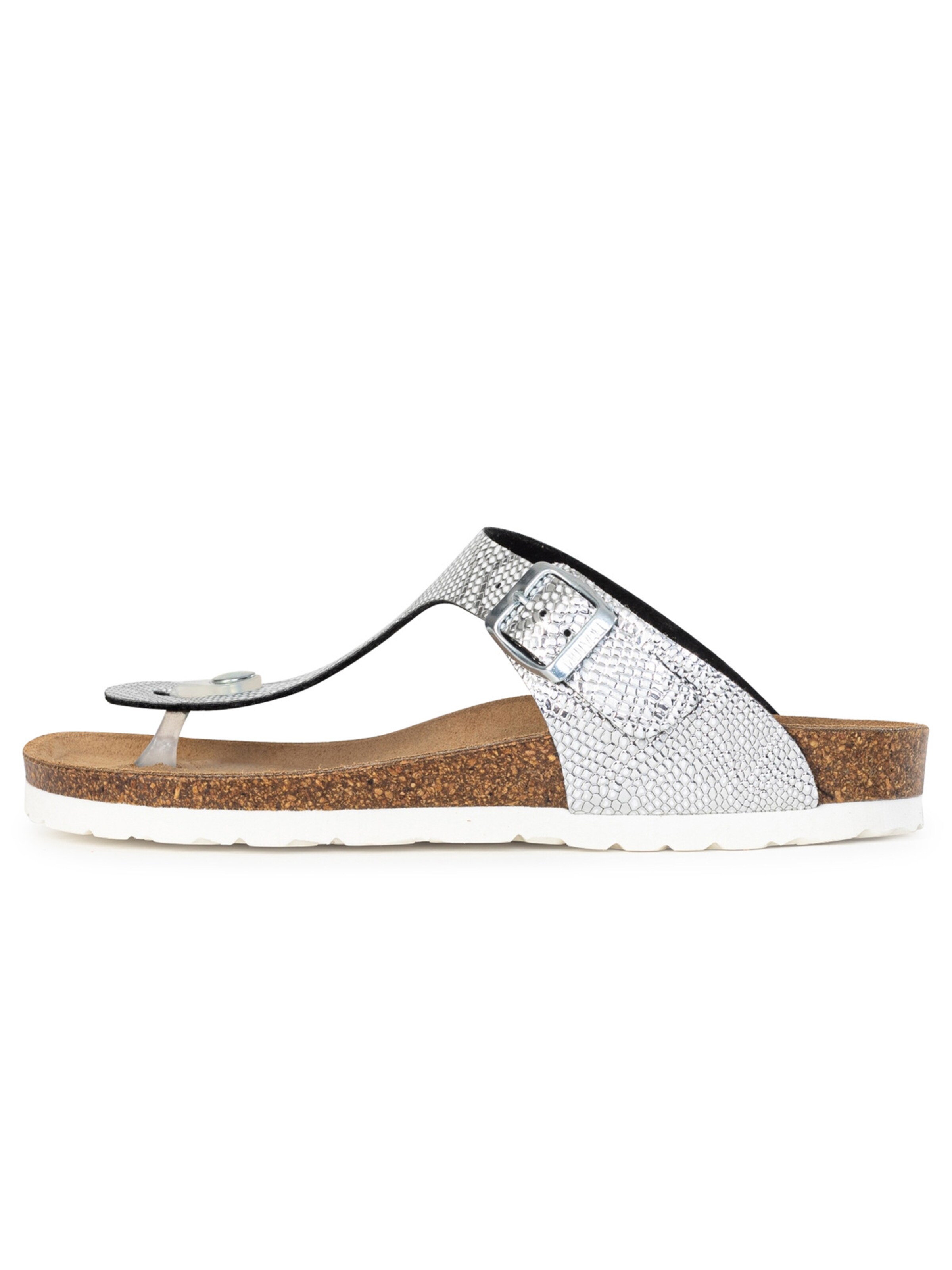 Bayton Pantofle 'Mercure' – stříbrná: přední strana