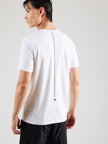 Tricou funcțional 'TOC' de la BOSS pe alb: față