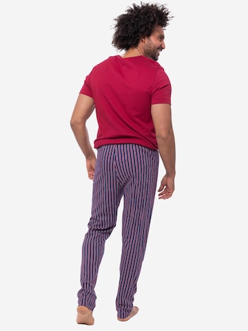 Mey Pyjama kurz 'Graphic Stripes' in Rot