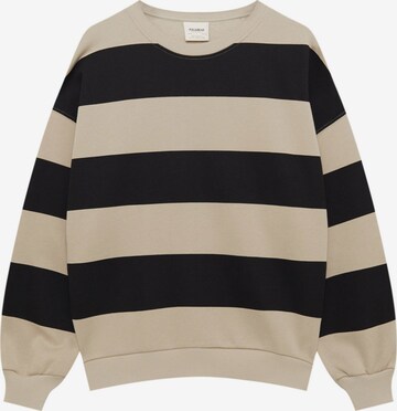 Pull&Bear Sweatshirt in Zwart: voorkant