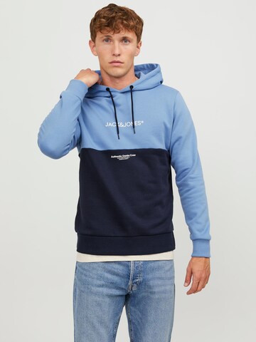 Sweat-shirt 'Ryder' JACK & JONES en bleu : devant