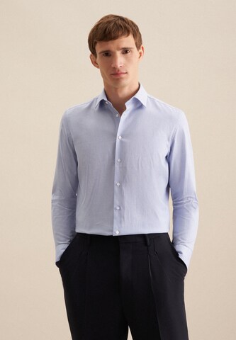 Coupe regular Chemise business SEIDENSTICKER en bleu : devant