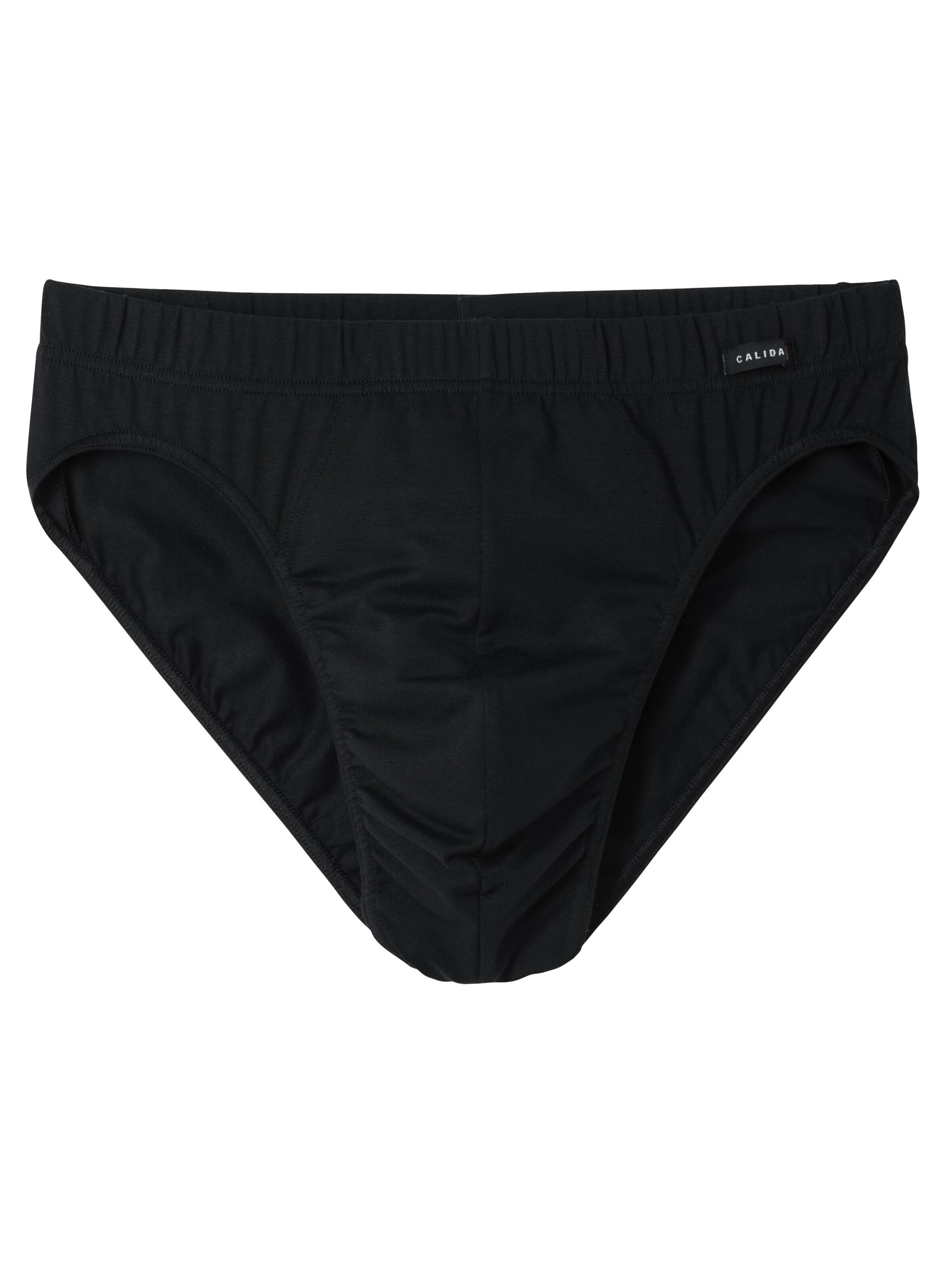 Slip 'Evolution' di CALIDA in nero: frontale