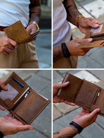 Porte-monnaies 'Geldbörse "Manager"' SERASAR en marron