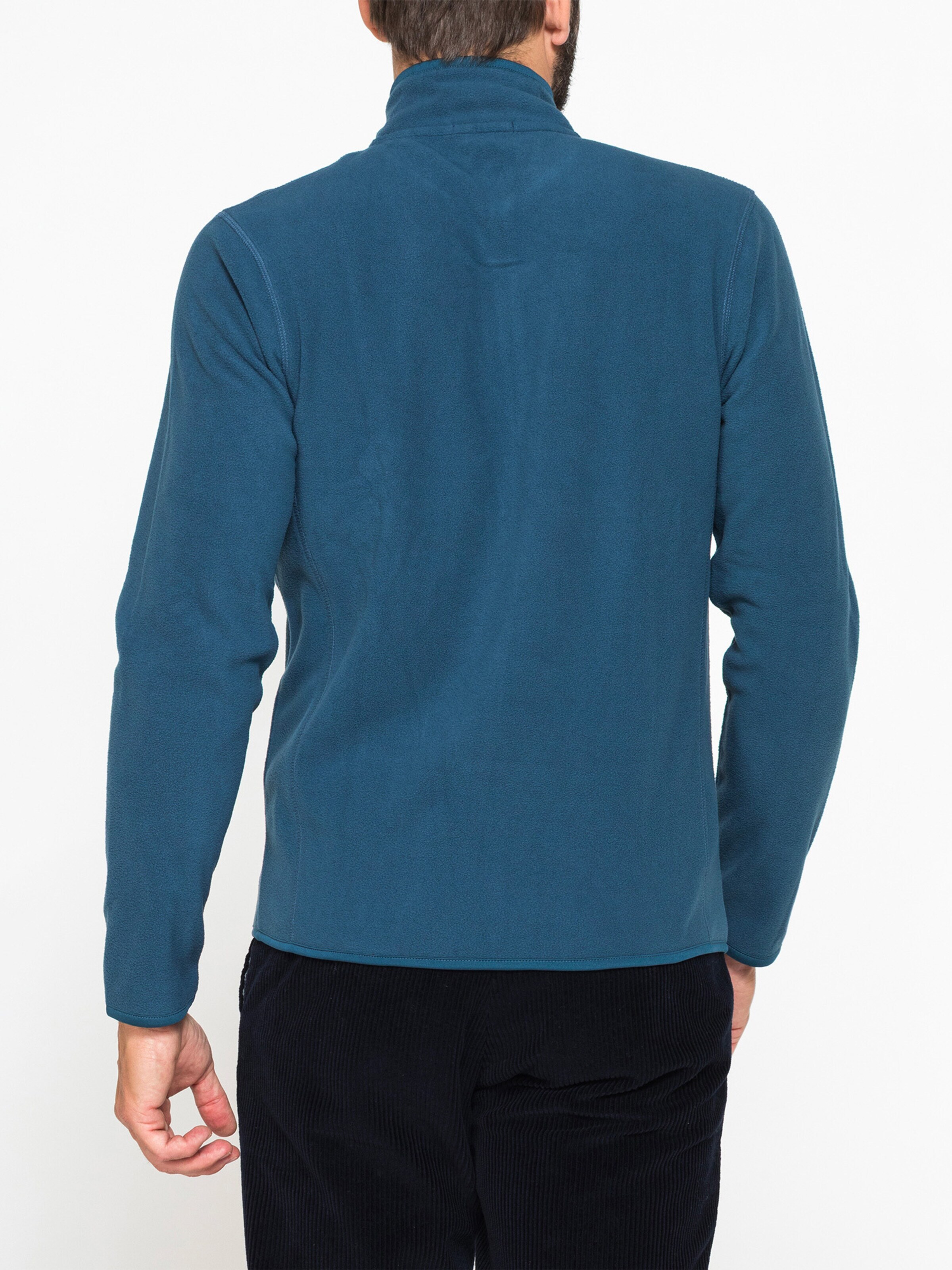 Carrera Jeans Fleece jacket 'Central Zip' in Blue