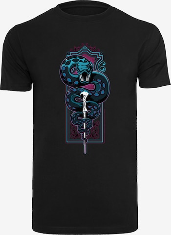 F4NT4STIC Shirt 'Harry Potter Neon Nagini' in Zwart: voorkant