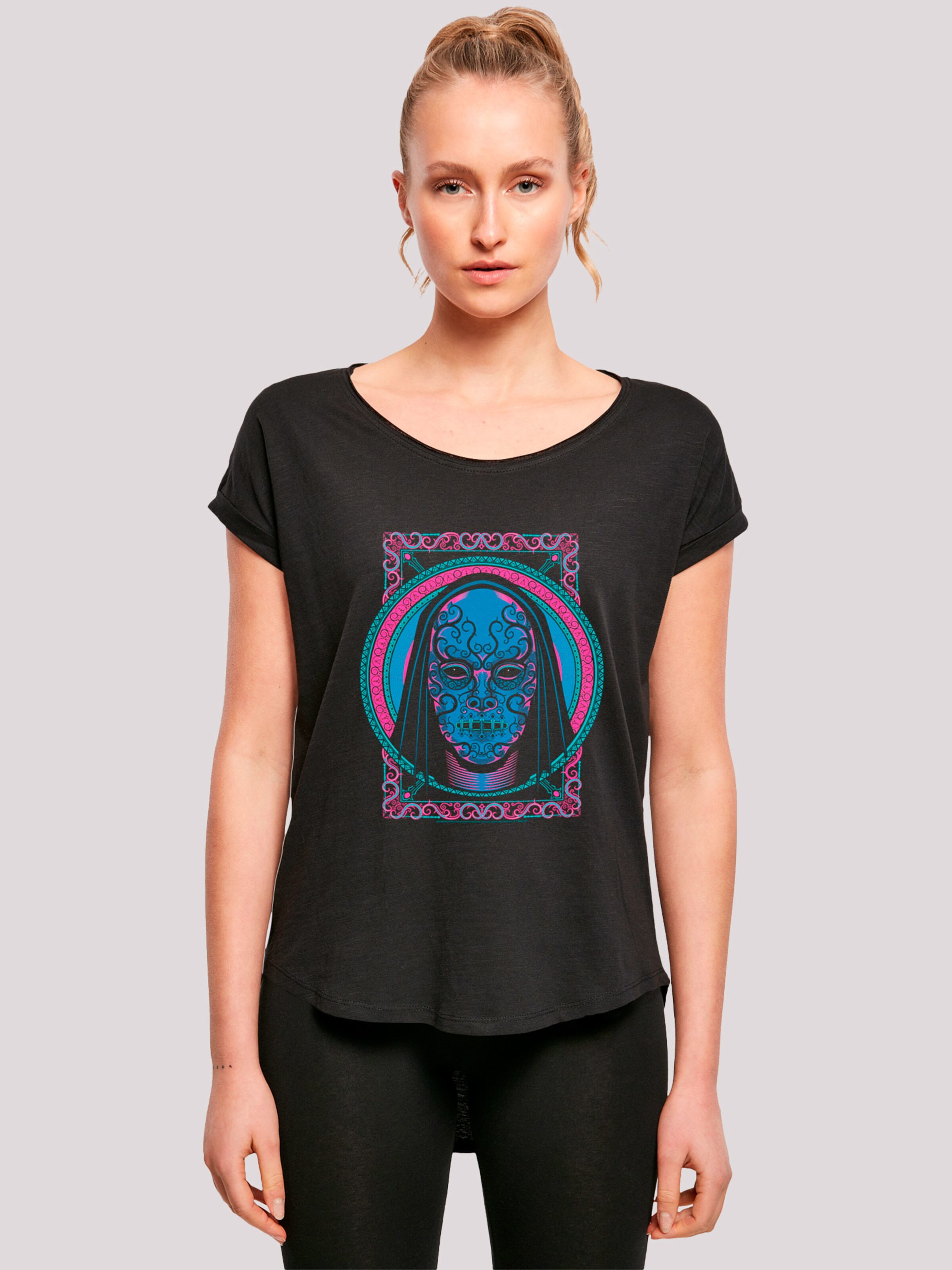 Frauen Shirts & Tops F4NT4STIC T-Shirt 'Harry Potter Neon Todesser Maske' in Schwarz - KD48896 Frauen Shirts & Tops F4NT4STIC T-Shirt 'Harry Potter Neon Todesser Maske' in Schwarz - KD48896