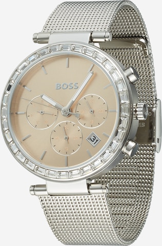 BOSS Black Analog klocka i silver: framsida