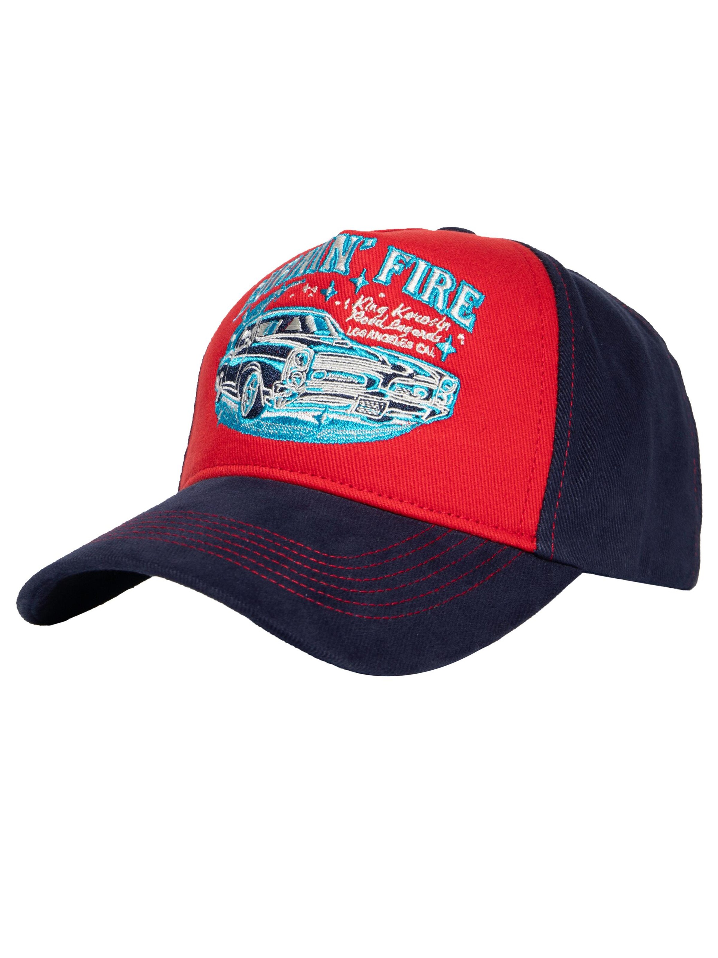 King Kerosin Cap 'Burnin' Fire' in Red, Item view