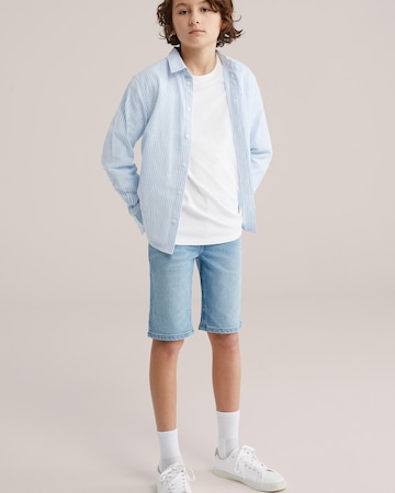 WE Fashion Slimfit Jeansy w kolorze niebieski