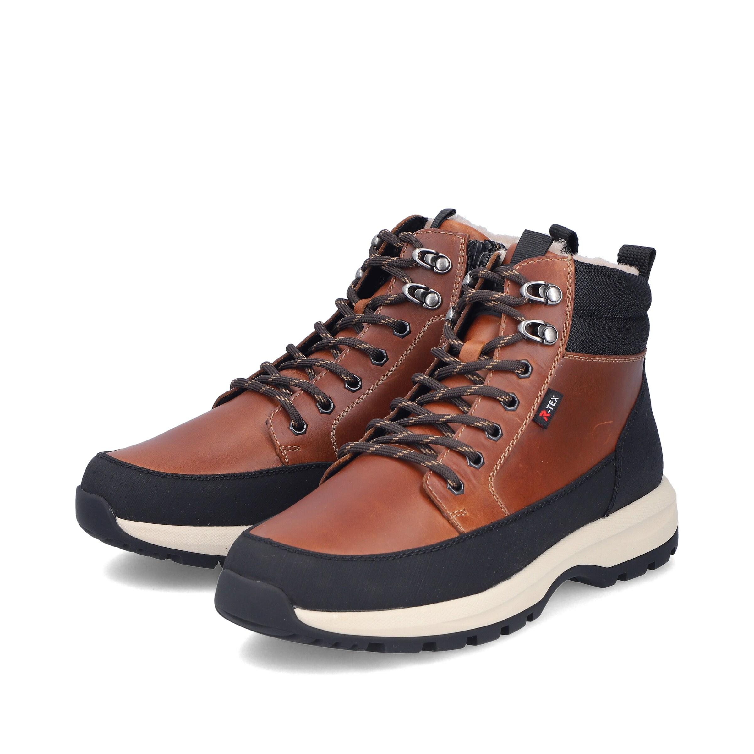 Bottines à lacets Rieker en marron