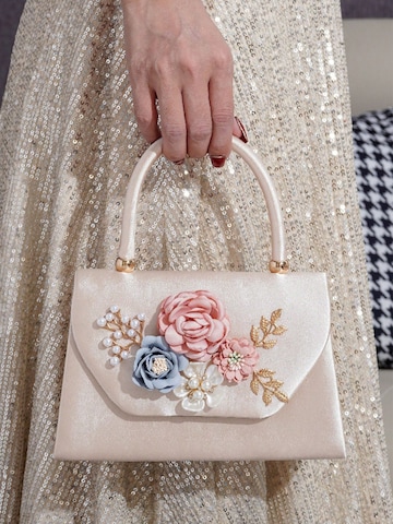 Tomshop24-7 Handbag 'Satin-Abendtasche Flora' in Beige