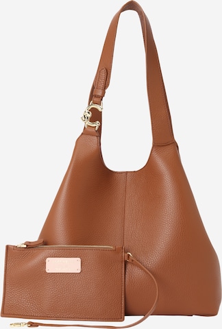 Coccinelle Olkalaukku 'C-EASY' värissä ruskea: etupuoli