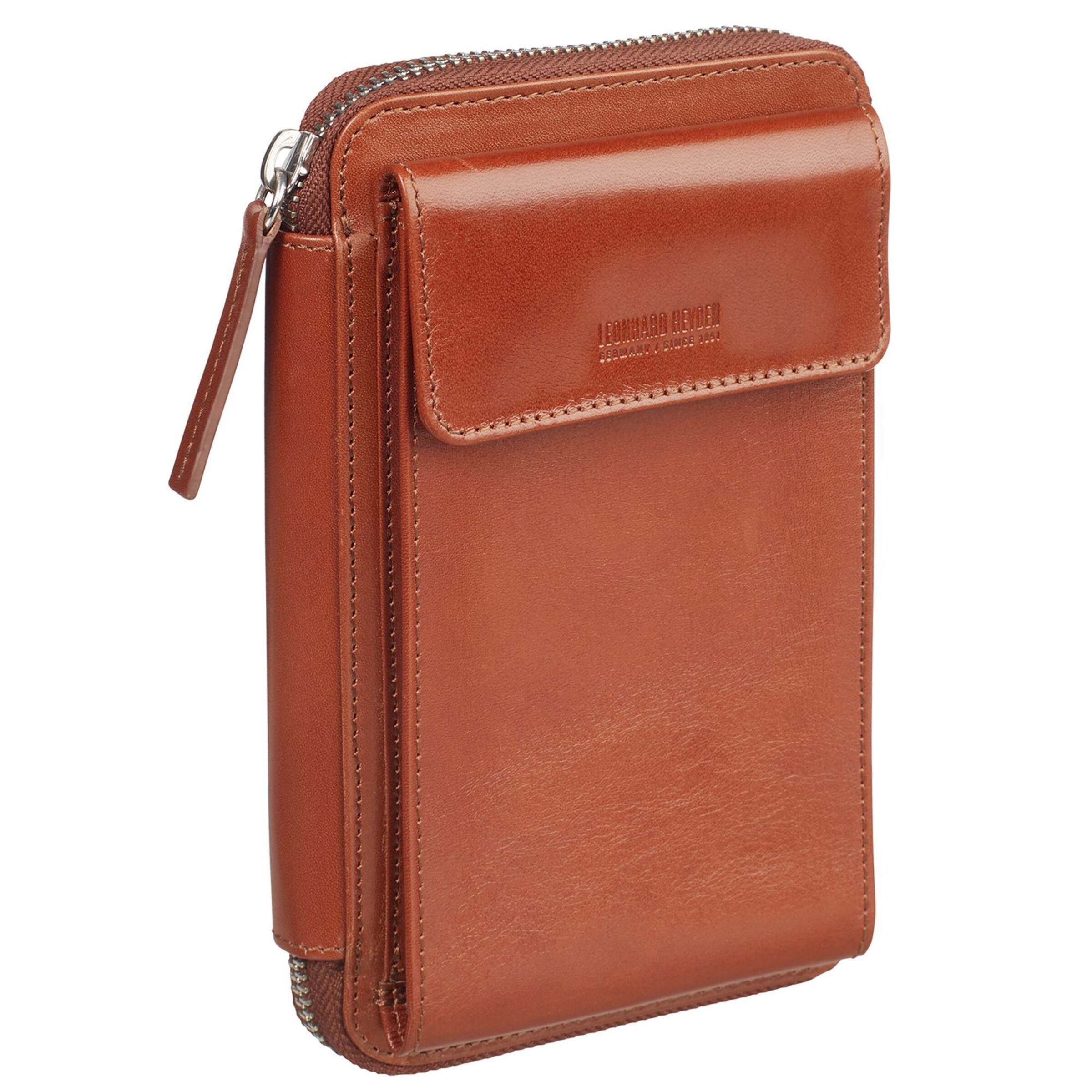 LEONHARD HEYDEN Smartphone case 'Cambridge' in Brown: front
