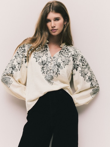 Next Blouse in Beige: front