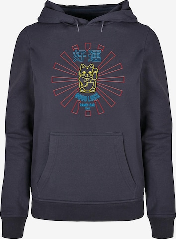 Merchcode Sweatshirt 'Torc - Bright Lights' in Blue: front