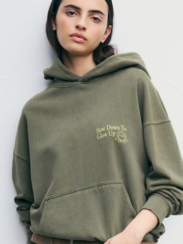Pull&Bear Mikina - Zelená