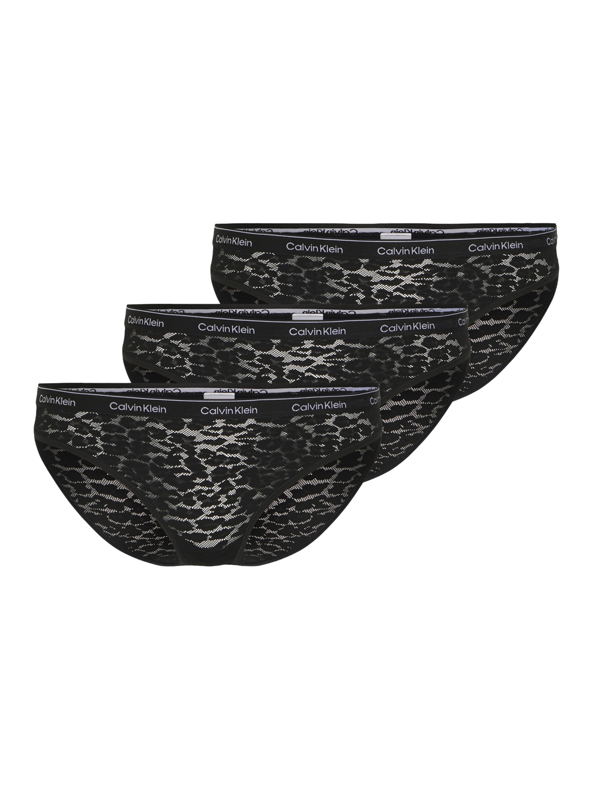 Calvin Klein Underwear Regular Slip 'Icon Lace' in Schwarz: Vorderseite