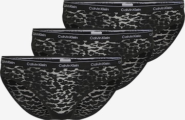 Calvin Klein Underwear Štandardný strih Nohavičky 'Icon Lace' - Čierna: predná strana