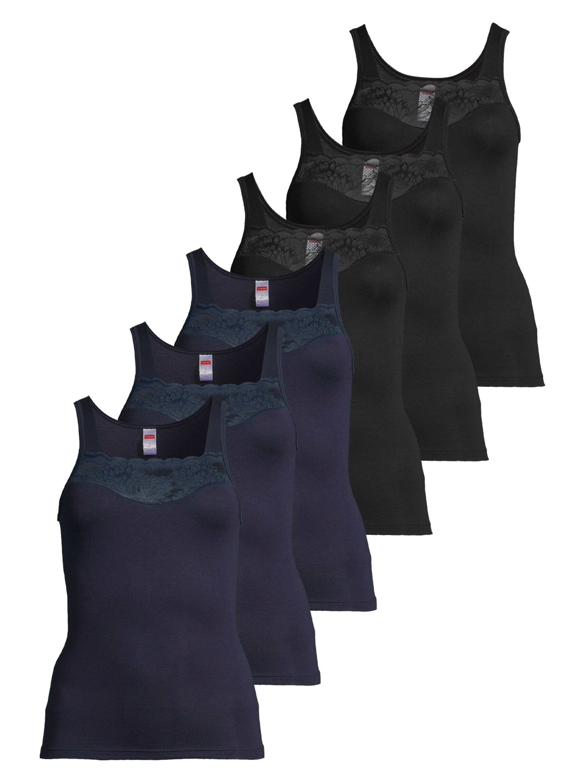 CON-TA Undershirt 'Modal' in Blue: front