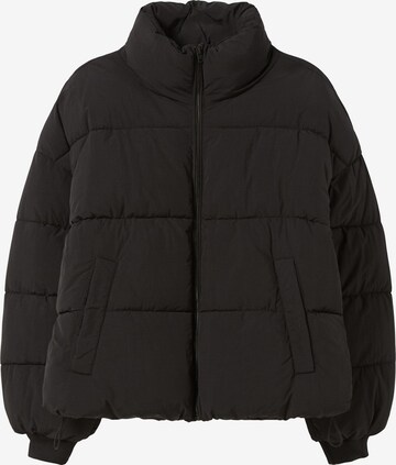 Bershka Between-season jacket in Black: front