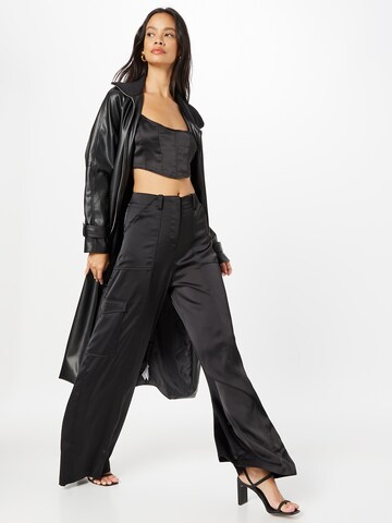 Nasty Gal - Loosefit Pantalón cargo en negro