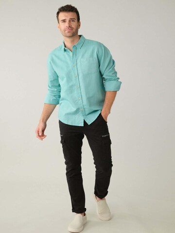 Coupe regular Chemise 'Sole' Deeluxe en bleu