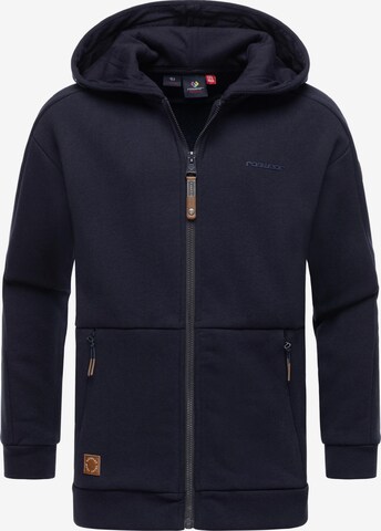 Ragwear Zip-Up Hoodie 'Juray' in Blue: front