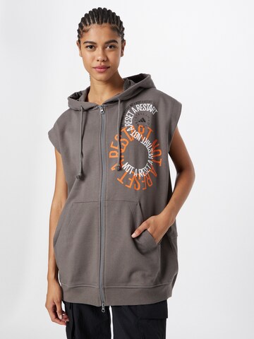 Veste de survêtement 'Sleeveless' ADIDAS BY STELLA MCCARTNEY en gris : devant