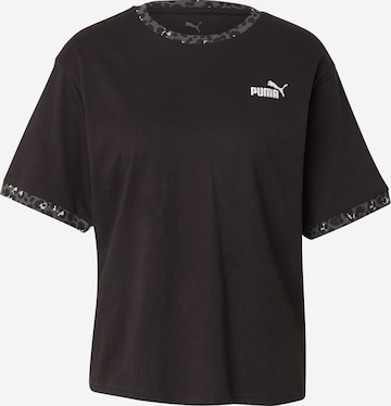 T-shirt 'Essentials' PUMA en noir : devant
