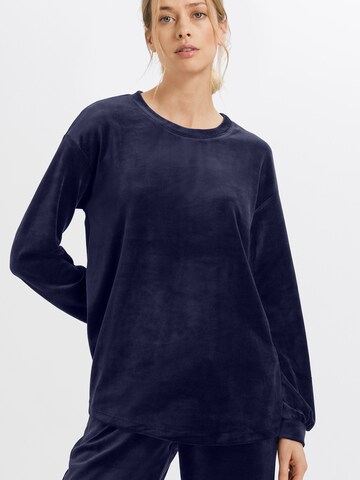 Hanro Shirt ' Favourites ' in Blauw: voorkant