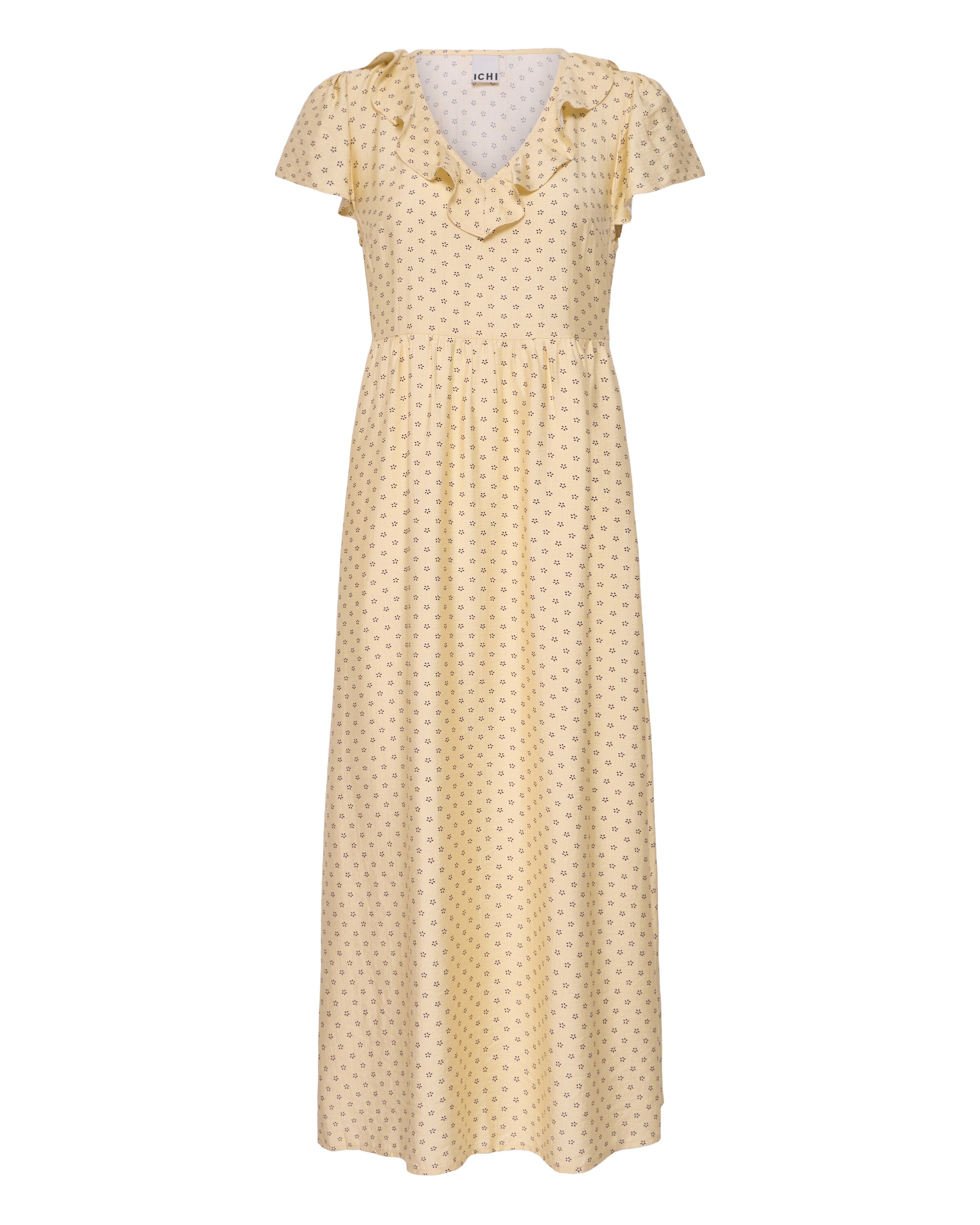 ICHI - Vestido en amarillo: frente