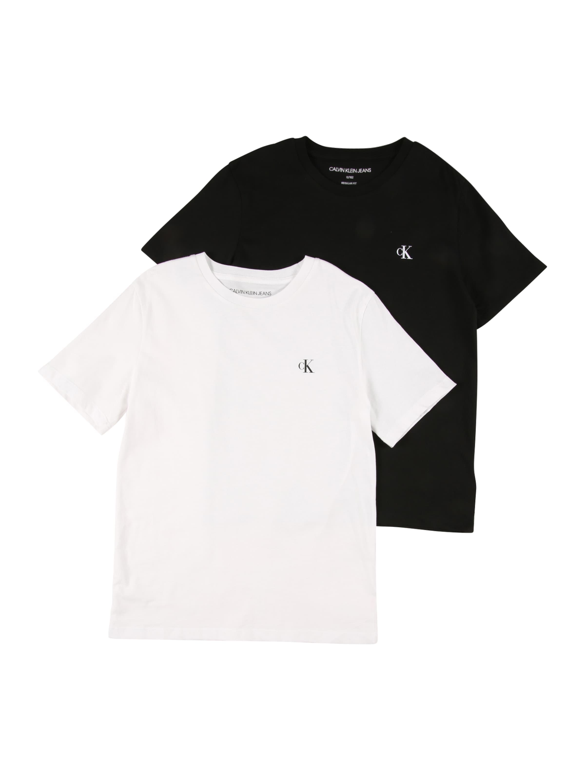 Calvin Klein Jeansregular Majica - crna boja: prednji dio